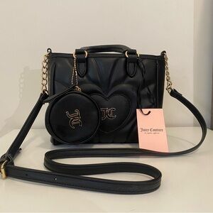 Juicy Couture Black Crossbody Bag with Gold Chain